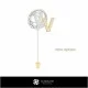 3D Brooch With Letter V Home, Jewelry 3D CAD, Brooches 3D CAD , 3D Brooch Stick Pin