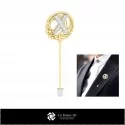 3D Brooch With Letter X