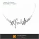 Pendant Sketch with Name Jewelry Sketches