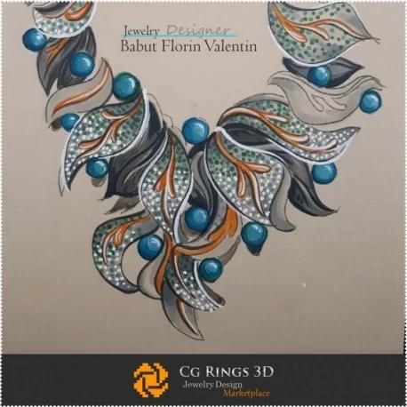 Schita Colier-Design de Bijuterii Schite Bijuterii