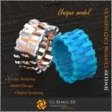 Alliances Uniques pour Dames - Bijoux 3D CAO