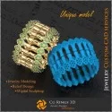 3D CAD Unique Bamboo Ring