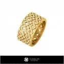 3D Ladies Wedding Bands With Diamonds