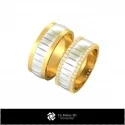 3D Wedding Ring With Diamonds