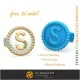 Cufflinks With Letter S - Free 3D CAD Jewelry Home, Jewelry 3D CAD, Free 3D Jewelry, Cufflinks 3D CAD , 3D Whale Back Closure C