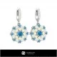 3D Drop Earrings Home, Bijoux 3D CAO, Boucles D'oreilles 3D CAO, Boucles D'oreilles 3D 