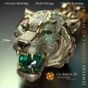 Pendentif Lion - Bijoux 3D CAO 