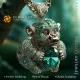 Pandativ Maimuta cu Smaralde si Diamante - Bijuterii 3D CAD Home, AI - Bijuterii 3D CAD , AI - Pandative 3D CAD