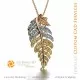 Pendentif Fougère avec Diamant de Couleur Fantaisie - Bijoux 3D CAD Home, AI - Bijoux 3D CAO, AI - Pendentifs 3D CAO, AI - Bijou