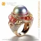 Ring with Pearls and Diamonds - 3D CAD Jewelry Home, AI - Jewelry 3D CAD , AI - Rings 3D CAD , AI - 3D CAD Jewelry Melody of Col
