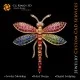 Pandantiv Libelula cu Melodie de Culori - 3D CAD Bijuterii Home, AI - Bijuterii 3D CAD , AI - Pandative 3D CAD, AI - Bijuterii 3