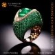 Ring with Emerald - 3D CAD Jewelry Home, AI - Jewelry 3D CAD , AI - Rings 3D CAD , AI - 3D CAD Jewelry Melody of Colours, AI - 3