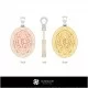 3D Women's Cancer Zodiac Pendant Home, Bijoux 3D CAO, Pendentifs 3D CAO, Pendentifs du Zodiaque 3D
