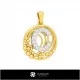 3D Collection of Pendants with Initials Home, Bijoux 3D CAO, Collection Bijoux 3D CAO