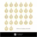 3D Collection of Pendants with Initials
