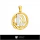 3D Collection of Pendants with Initials Home, Bijoux 3D CAO, Collection Bijoux 3D CAO