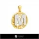 3D Collection of Pendants with Initials Home, Bijoux 3D CAO, Collection Bijoux 3D CAO
