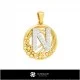 3D Collection of Pendants with Initials Home, Jewelry 3D CAD, Jewelry Collections 3D CAD 