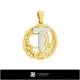 3D Collection of Pendants with Initials Home, Jewelry 3D CAD, Jewelry Collections 3D CAD 