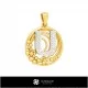 3D Collection of Pendants with Initials Home, Bijoux 3D CAO, Collection Bijoux 3D CAO