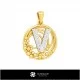 3D Collection of Pendants with Initials Home, Jewelry 3D CAD, Jewelry Collections 3D CAD 