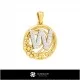 3D Collection of Pendants with Initials Home, Bijoux 3D CAO, Collection Bijoux 3D CAO