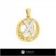 3D Collection of Pendants with Initials Home, Bijoux 3D CAO, Collection Bijoux 3D CAO