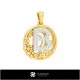3D Collection of Pendants with Initials Home, Jewelry 3D CAD, Jewelry Collections 3D CAD 